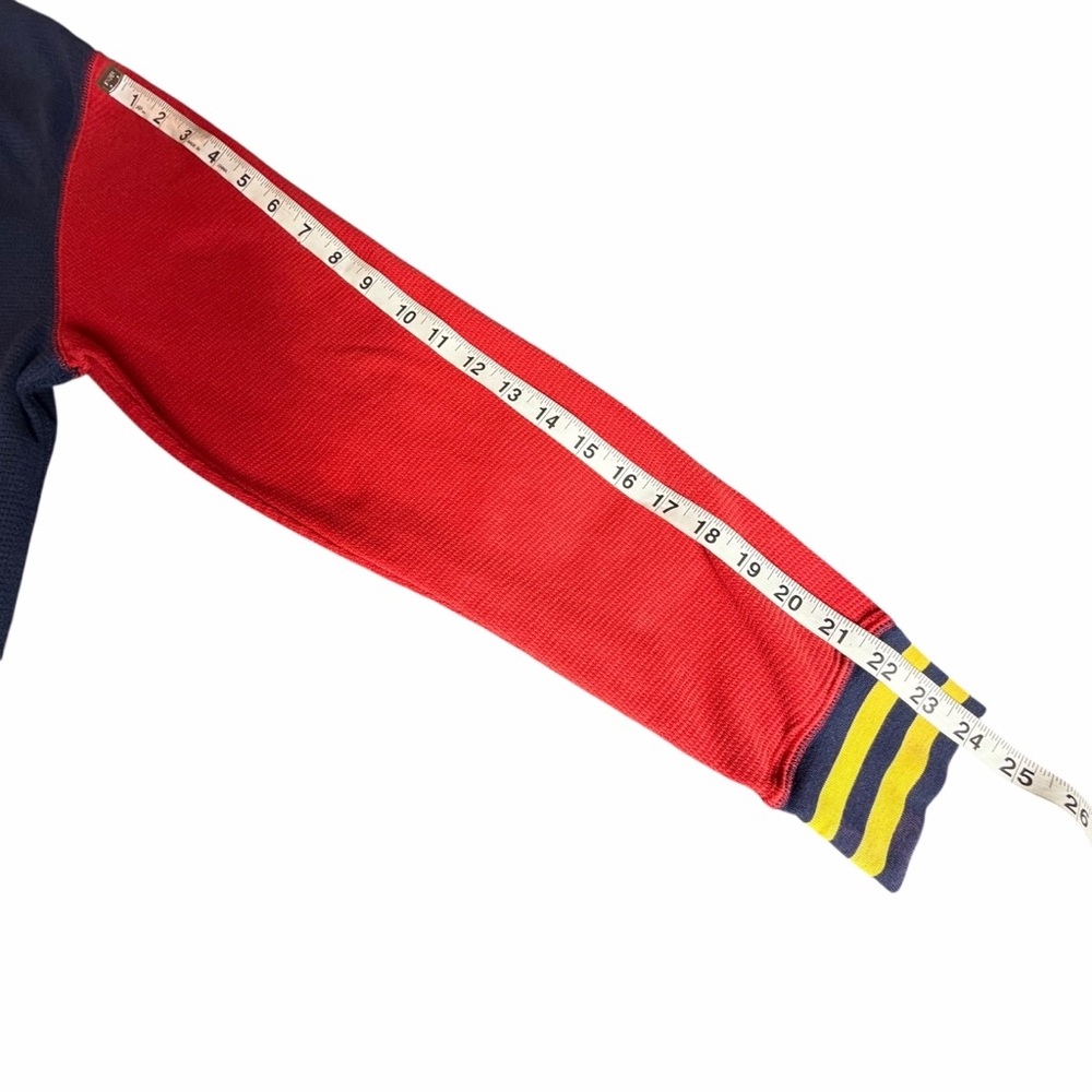 POLO RALPH LAUREN MENS LARGE COLORBLOCK WAFFLE KNIT CREST LOGO LONG SLEEVE - Picture 7 of 8